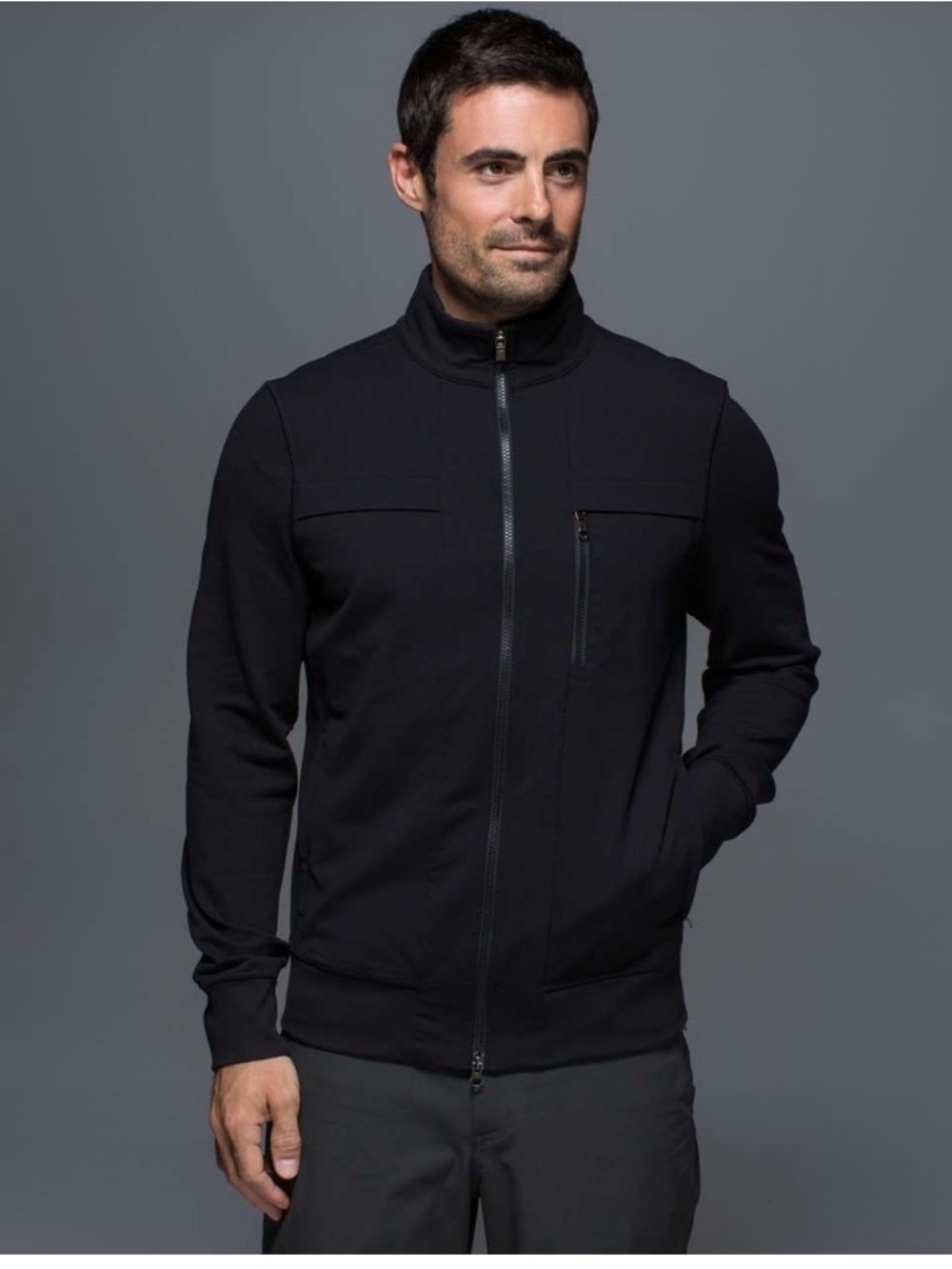 Lululemon Men’s Post Gravity Black Jacket Zip-Up Performance Jacket Medium